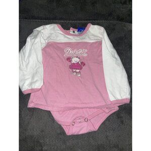 New England Patriots NFL Reebok Infant Pink Cheerleader Creeper 18 months